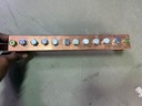BUSBAR, 2P,10xM8, 48VDC + 2 insulators