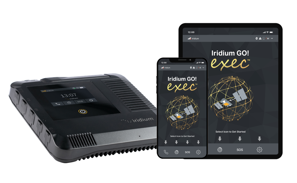 SATELLITE PHONE (Iridium 9765 GO exec) with accessories
