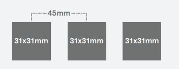 CURRENT TRANSFORMER, 400/5A, 3-ph, Class 1, passage 31x31mm