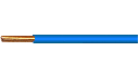 WIRE rigid, copper, 1.5mm², blue, per metre