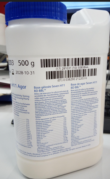 MIDDLEBROOK 7H11 AGAR, dehydrated, 500g