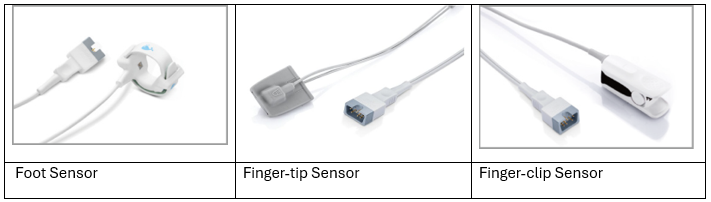 (monitor VS8/ePM) SpO2 SENSOR child finger-tip reusable 512G