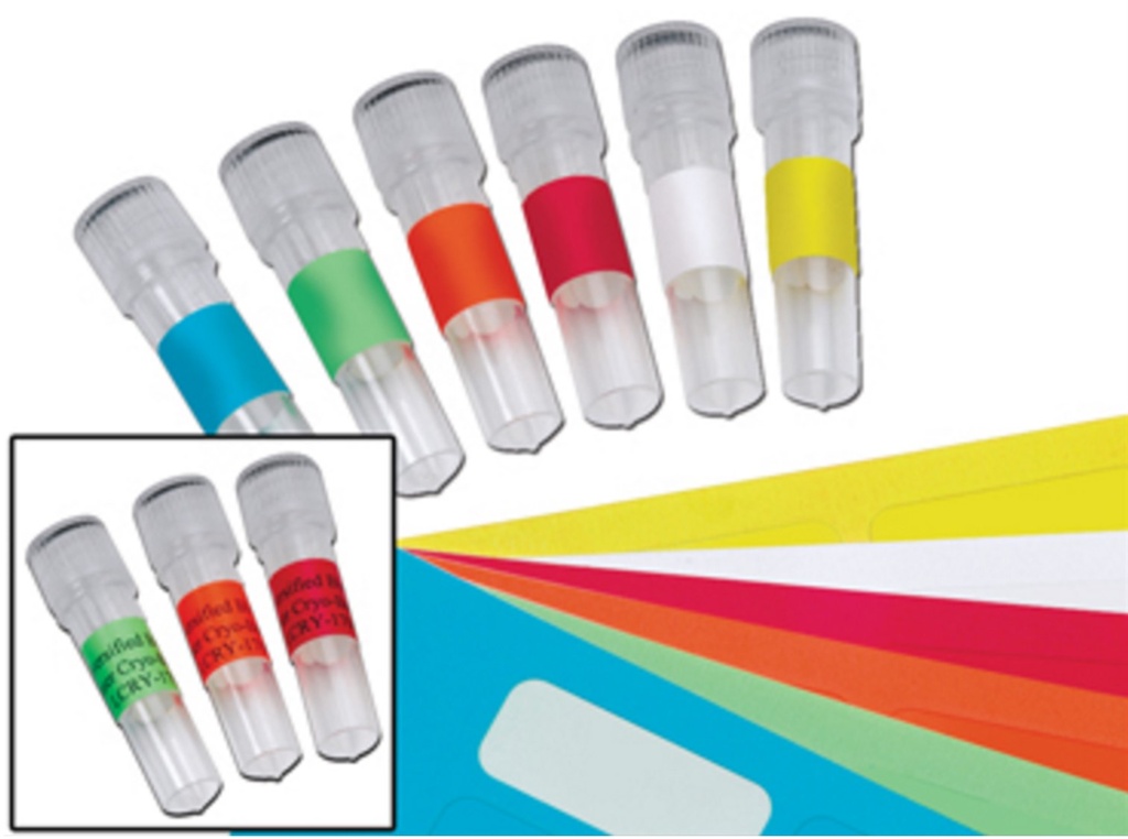 LABELS FOR MICROTUBE 0.5ml, -196°C to +150°C, roll 13x32mm