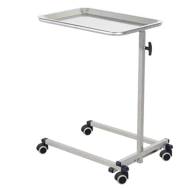 TABLE, MAYO, on castors