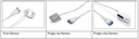 (monitor VS8/ePM) SpO2 SENSOR neonate, foot reusable 518BLH