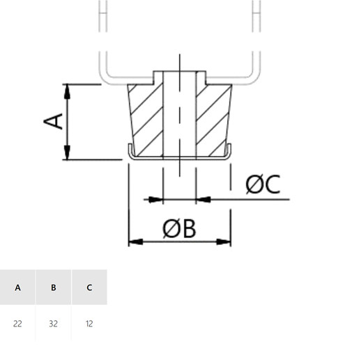 ANTI-VIBRATION SUPPORT (S&P KIT AM HRU) ceiling mount,4 pcs