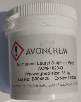 (DelAgua) LAURYL SULFATE poudre culture, 38,1g, flacon