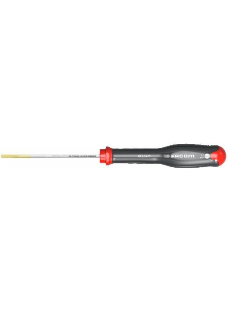 SCREWDRIVER slot head, round milled bl, 2.5x75mm, AT2,5X75