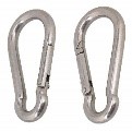 SNAP HOOK, galvanized steel, 60mm, w/out eye
