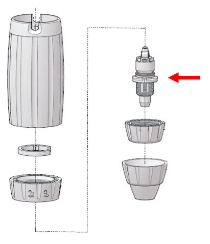 (Dosatron D3RE2) CLAPET D'ASPIRATION