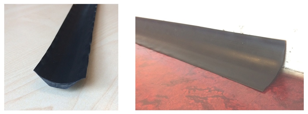 (PVC floor) RUBBER FOR SMOOTH CORNERS, per meter