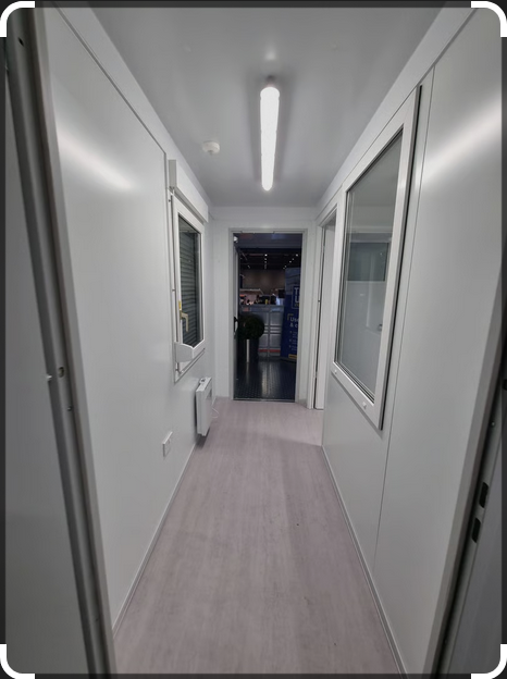 (Containex) PANNEAU PLAFOND, tôlé une face, blanc