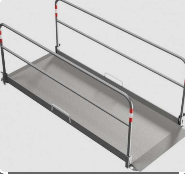 (corridor 4m)FOOTBRIDGE frame + tearplate(MUST2)aluminium,4m