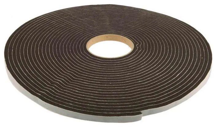 FOAM STRIP adhesive, width 15 x thickness 10mm, per metre