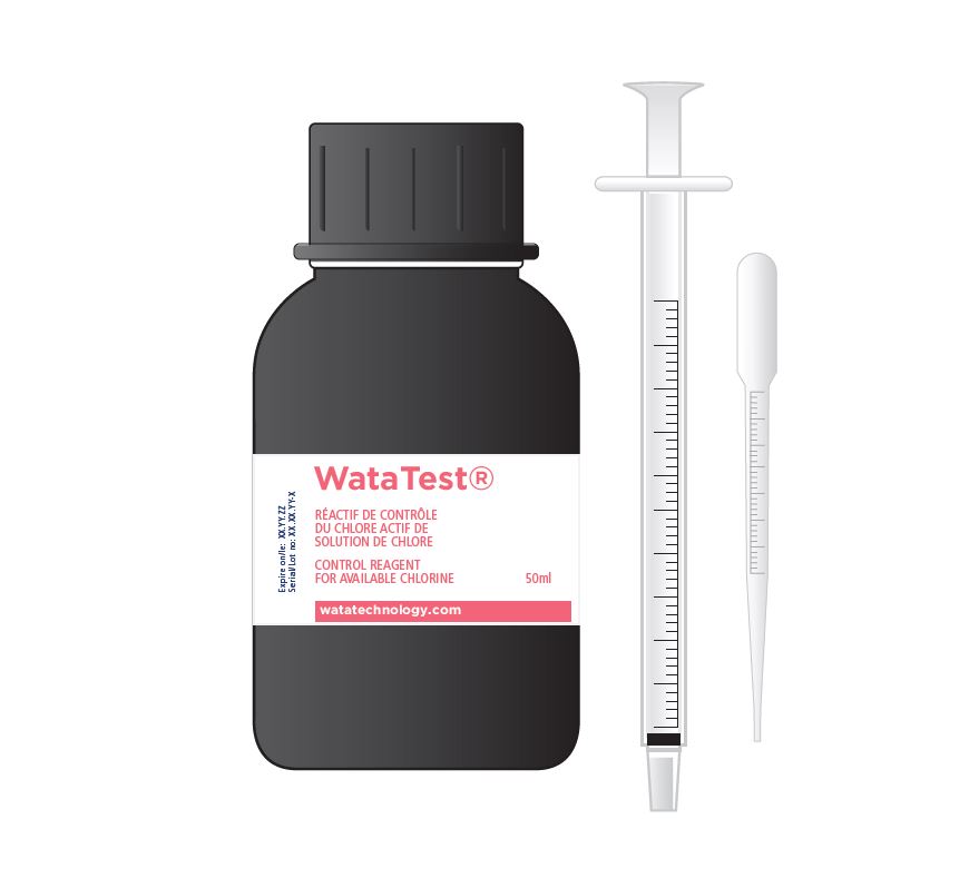 TEST CONCENTRATION NaOCL, HTH, NaDCC, javel (WataTest) 50ml