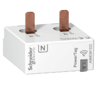 CAPTEUR ENERGIE (Schneider PowerTag) 1P+N 63A, sans fil, bas