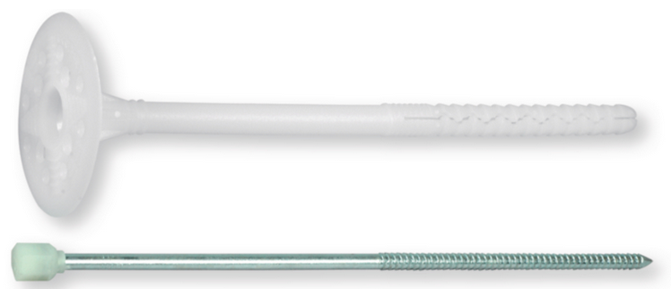 CHEVILLE FIX pour 60mm d'isolation, Ø 10x140mm, rosace 60mm