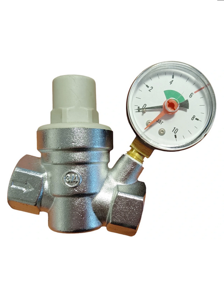 (Containex) PRESSURE REDUCT. VALVE, 3/4" + manometer
