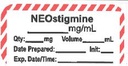 ETIQUETTE pour Neostigmine, rouleau