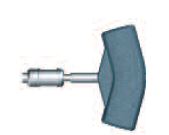 POIGNEE en T, moyen, Elastosil, encliquetage rapide