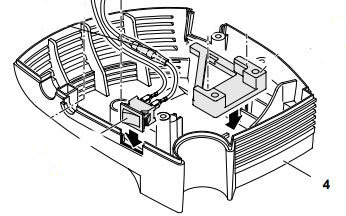 (nebulizer PARI BOY SX) BOTTOM HOUSING BLUE 85E3021
