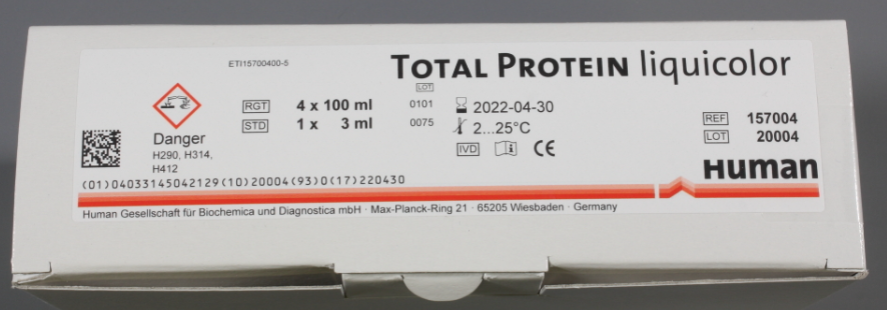 (spectrophotometer) KIT, PROTEIN liquicolor 4 x 100ml 157004