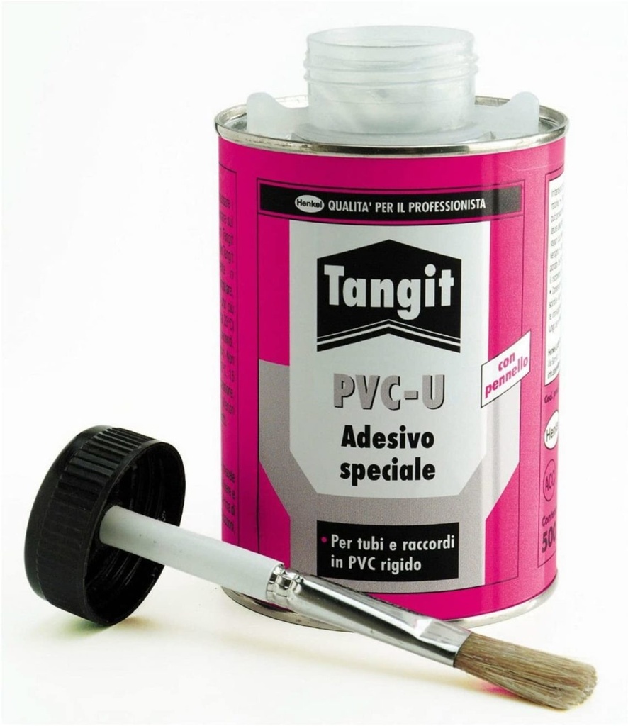 GLUE, 500g, for PVC + brush, can