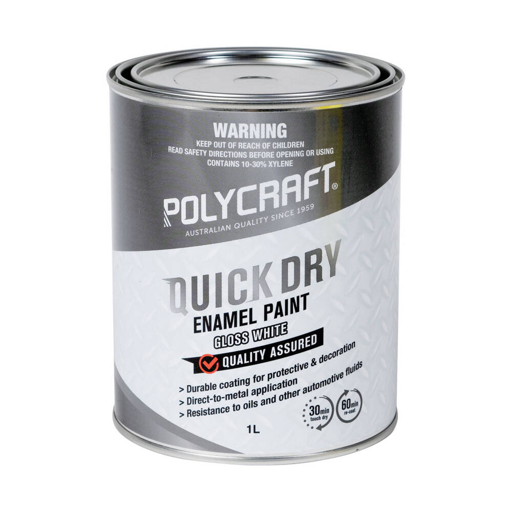 ENAMAL PAINT, white, per litre