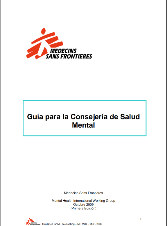 Guía de consejería en salud mental