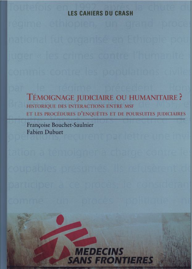 Témoignage judic. ou humanit.?/ Legal or humanit. testimony?