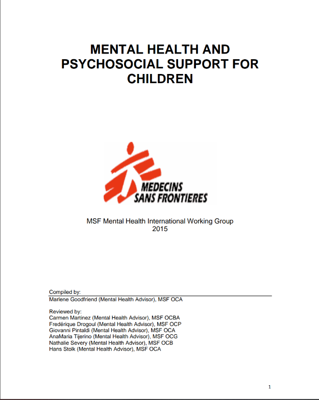 Mental Health and Psychosocial support for Children
