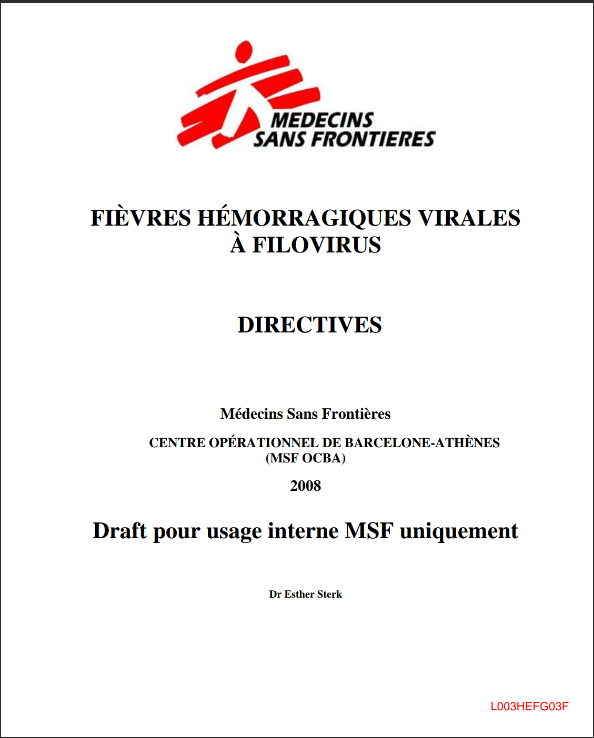 Fièvres hémorragiques virales à filovirus