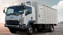 TRUCK 4x4 (ISUZU FTS34L) enclosed steel body, dual axle, RHD