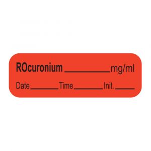 ETIQUETTE pour Rocuronium, rouleau