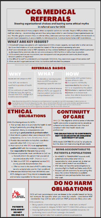 OCG Medical Referral Ethics FAQ