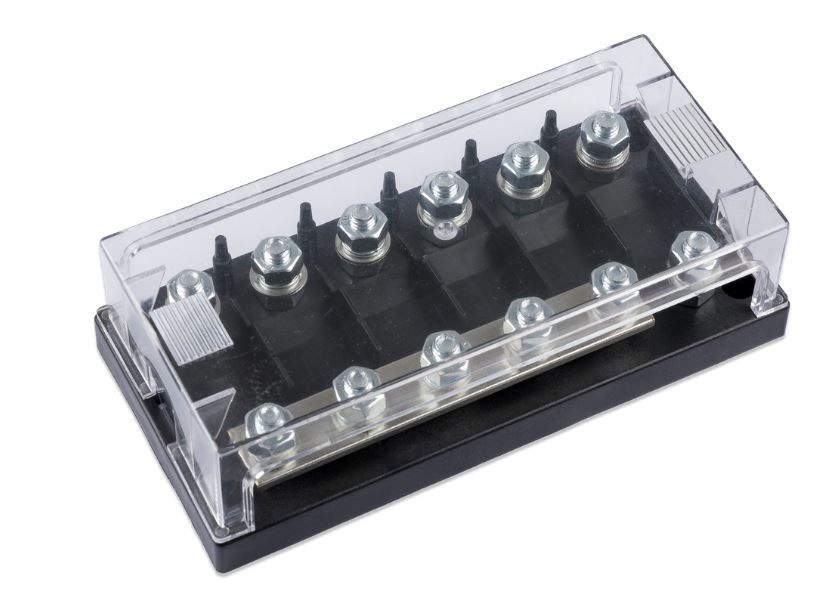 FUSE HOLDER for 6 BF2 type Mega bolt-on fuse, M8