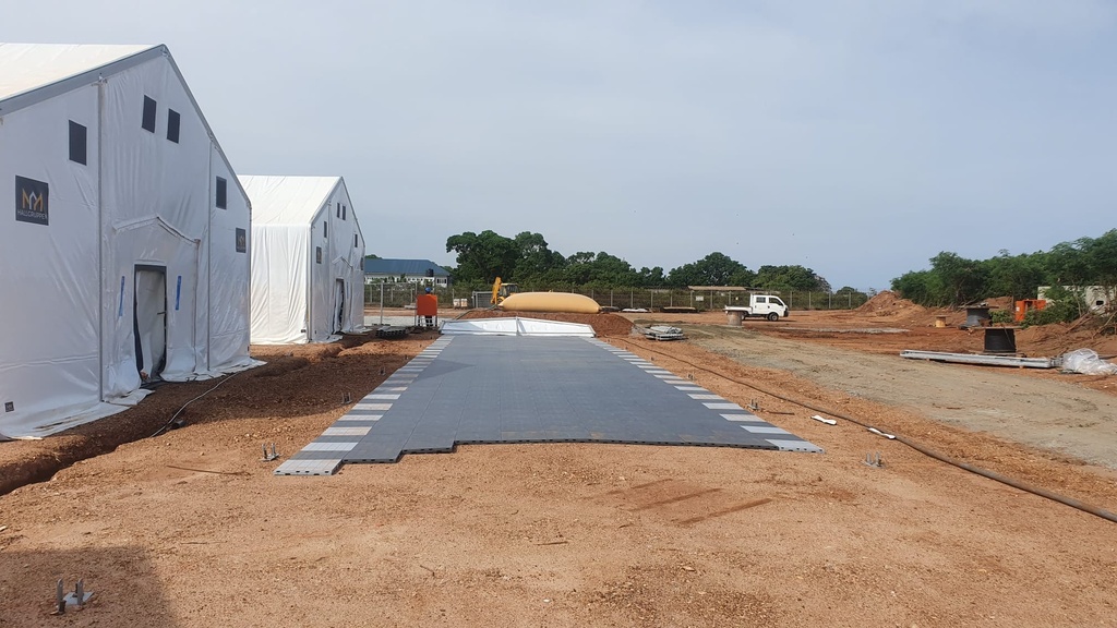 (HaguHall tent) FLOOR TILES, 49.7x99.4x3cm, heavy duty