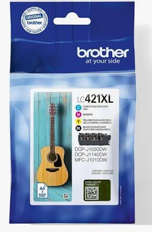 (Brother MFC-J1010DW) INK CARTRIDGE (LC421XL) black, HY