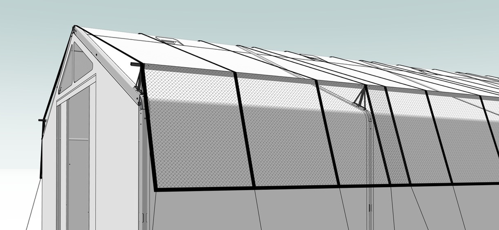 (WAREHOUSE TENT Rex Hall MSU 10x24x3.3m) SHADE COVER