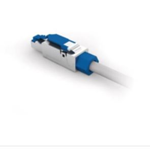 FICHE RJ45, STP, Classe Ea, 4PPOE, fil rigide, mont.ss outil