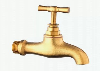 ROBINET d'eau, laiton chromé, 1''