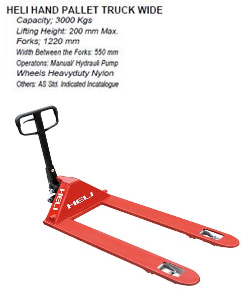 PALLET TRUCK manual, 3000kg 85/200mm