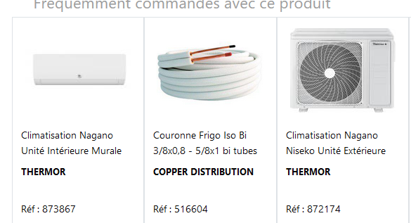 CLIMATISEUR inverseur, 230V, 24000BTU, split mural, R32