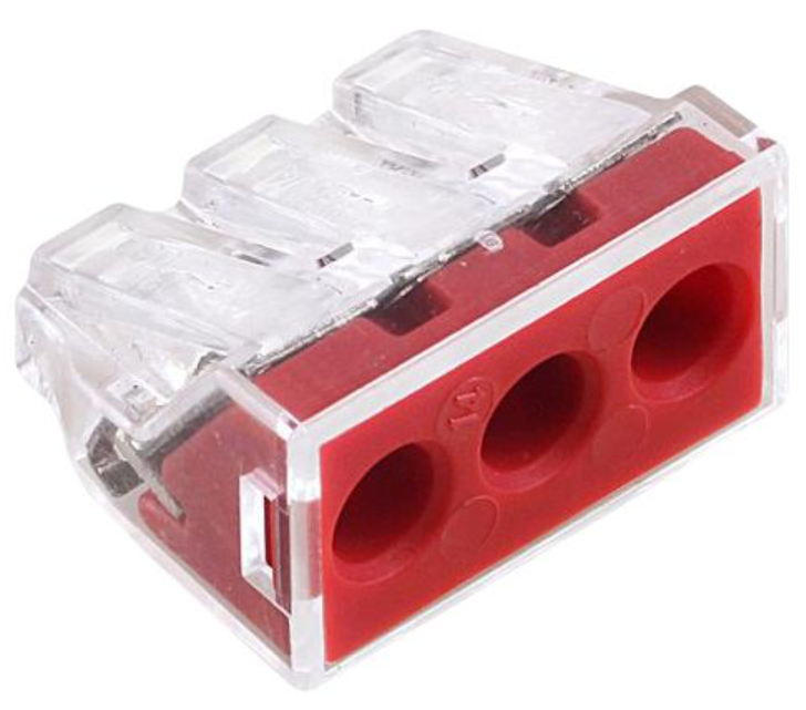 CONNECTEUR RAPIDE (Wago) 3x2,5-6mm², pour tout fil