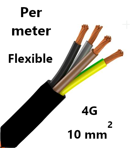 CABLE souple, 4G10mm², le mètre