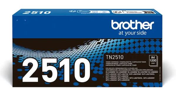 (Brother DCPL2620DW) CARTOUCHE DE TONER (TN2510) noire