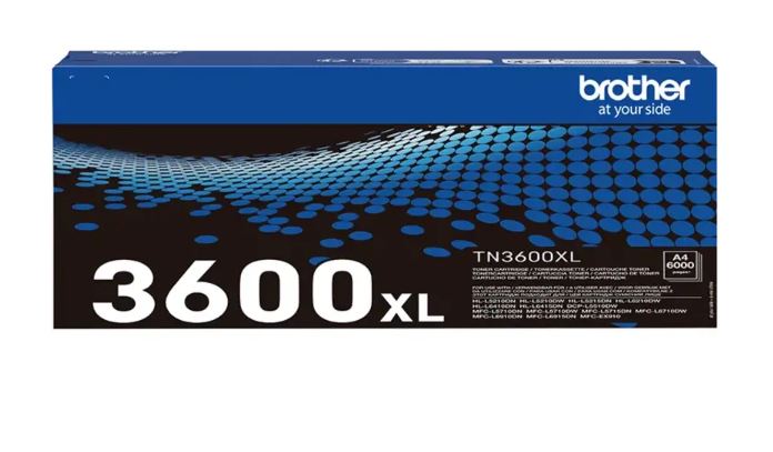 (Brother MFCL5750DW) CART. TONER haute cap. (TN3600XL) noire