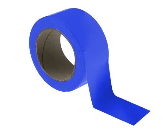 SIGNALISATION TAPE adhesive, vinyl, 33m, blue, roll