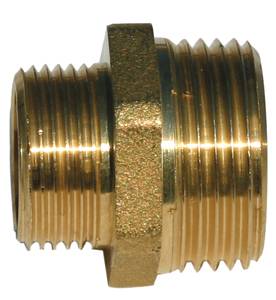 (fuel pump) NIPPLE COUPLING, brass, 1"¼ x 1", MxM