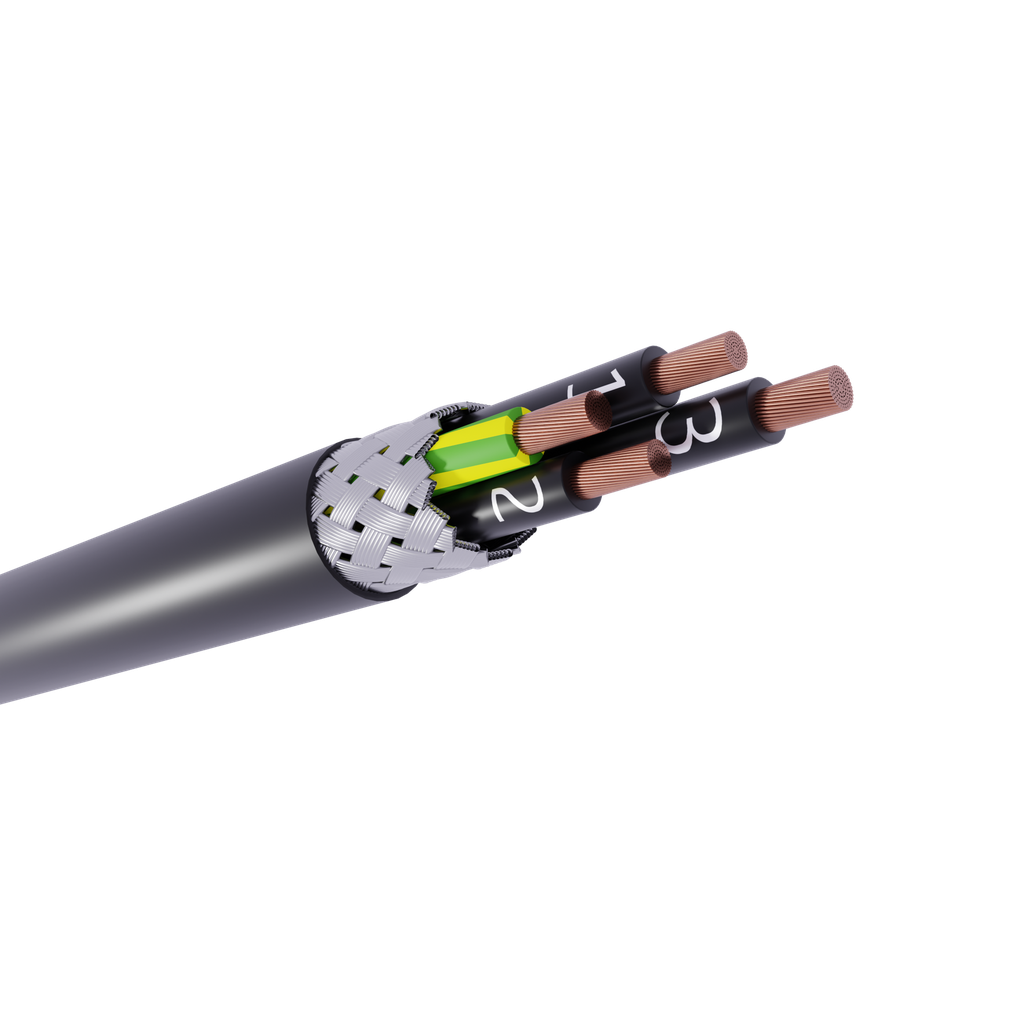 SHIELDED CABLE communication, 4G2.5mm², per metre